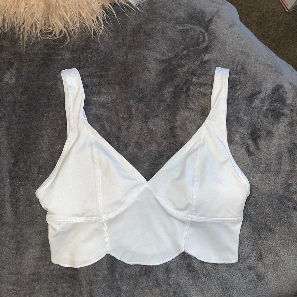White Sports bra/ Bralette